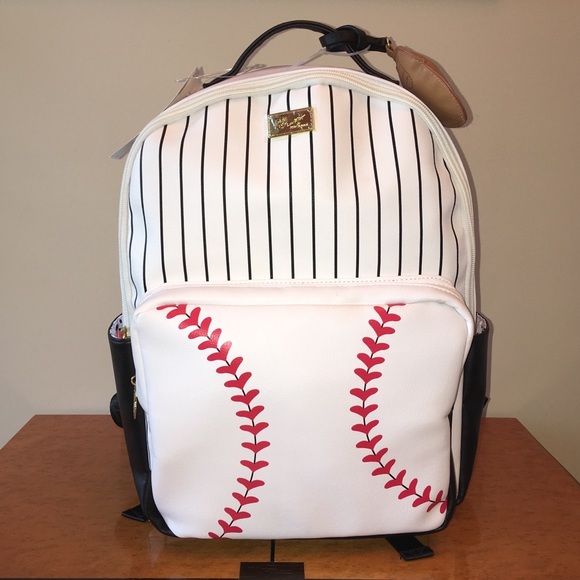 Backpacks & Bookbags Luv Betsey By Betsey Johnson Quilted White And Red Baseball Backpack Clothing